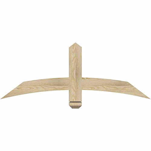 Ekena Millwork 48"W x 18"H x 2"D x 4"F, 9/12 Pitch, Bellingham Rough Sawn Timber Gable Bracket, Douglas Fir