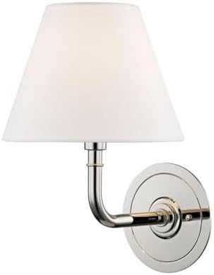 Hudson Valley MDS600-PN Transitional One Light Wall Sconce from Signature No.1 Collection in Chrome Finish,