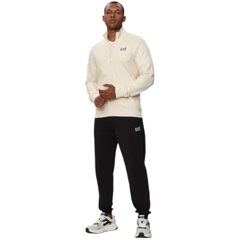 EA7 Black Tracksuit with Full Zip Cover