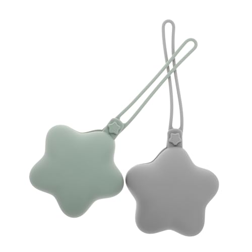 YARNOW 2 Cajas De Almacenamiento De Silicona Para Chupetes Accesorios Para Chupetes De Bebé Soportes Para Chupetes Soporte De Silicona Para Chupetes Dispensador De Bolsa