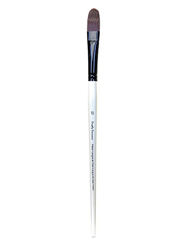 Simply Simmons Extra-Firm Synthetic Long Handle Brushes Filbert LH 10