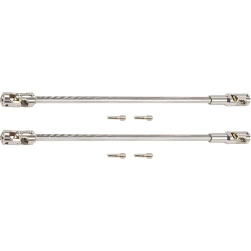 KMULOJYH for SCX10 for Drive for Shaft 2pcs,68-229mm Cut-to-Length for Stainless for 1/10 for RC for Crawler, for LCG,for GSPEED, for Capra, Element, for DIY (Silver)
