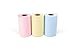 Knectek Smart Sticky Note Paper Roll - Assorted Color 3-Roll Pack (Yellow x1, Blue x1, Pink x1), 3 1/8 inch x 52'
