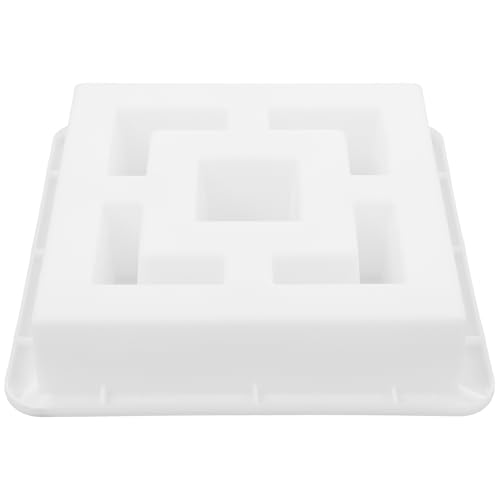 Luxshiny Molde de Plástico Reutilizable para Ladrillos de Hormigón Blanco, Ligero y Fácil de Usar, Adecuado para Hacer Ventanas de Celosía en Jardines y Villas Campestres