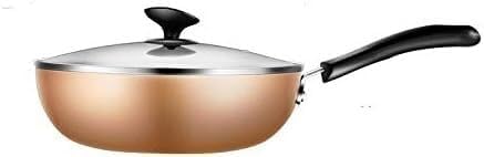 Sauté Pans, Non Stick Cooker Gas Stove for Multi Function Cooking Pot Less Fume Pan Household Wok