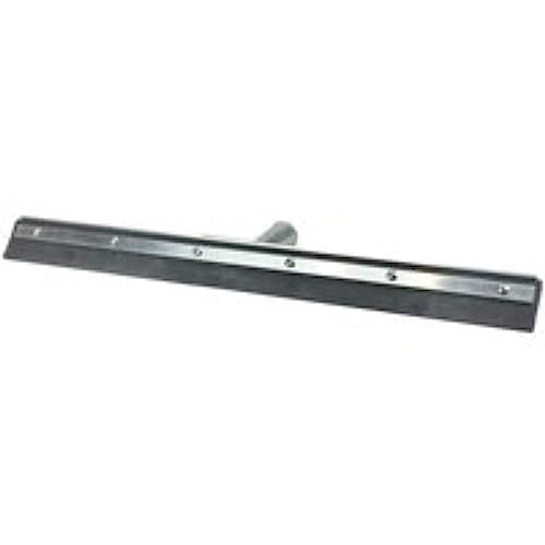 Image of Weiler 45507 24 inch Floor Squeegee, Straight, Metal Frame, Heavy-Duty Rubber Blade, Made in the USA