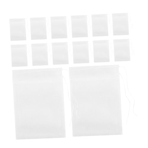 Loigohon 100個 使い捨て巾着付きティーフィルターバッグ ? ルーズティー・スパイス抽出用 無味無臭で風味損なわず 浸漬簡単