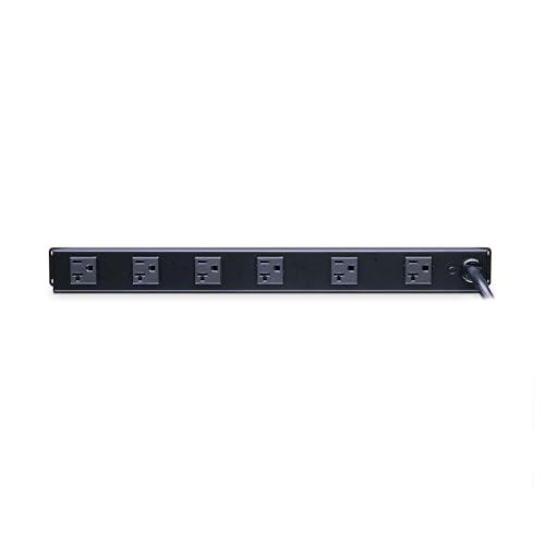 Image of CyberPower CPS1220RM Basic PDU | 100-125V /20A, 12 Outlets, 15ft Power Cord, 1U Rackmount