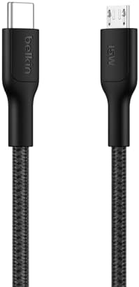 Belkin Eco Câble USB-C vers Micro-USB, 1 m, Câble doux au toucher...