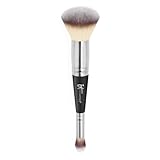 IT Cosmetics Heavenly Luxe Complexion Perfection Foundation Make Up Brush #7, Double-Ended Makeup Brush & Multi-Use for Seamless Foundation & Concealer Application