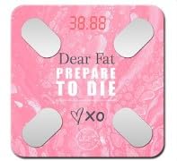 Báscula digital inteligente, diseño moderno motivacional, báscula de peso, monitor de grasa corporal, composición de 12 teclas, aplicación iOS