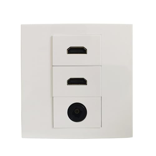 Panneau mural HDMI 2.0 double port pour brancher console et barre de son