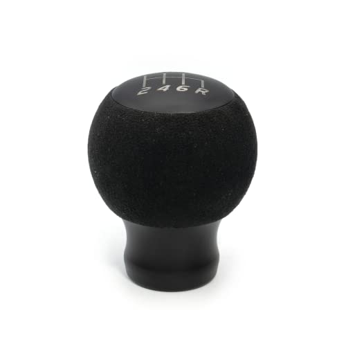 Billetworkz Weighted Fusion Shift Knob with Microfiber Suede (500g) Compatible with Subaru 6 Speed WRX: 2015-25 / STI: 2004-21, Matte Black
