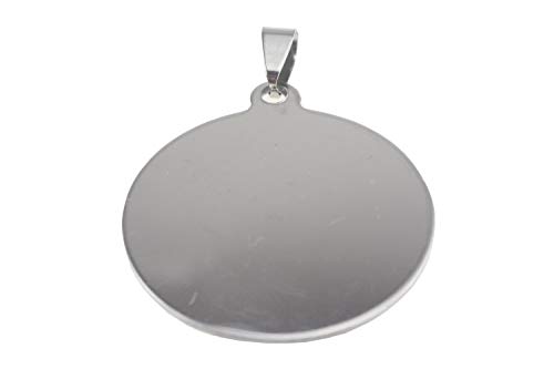 10 Stainless Steel Stamping Blanks Charms Dog Tag Blank Discs Etching Blank Engraving