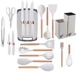 Miniatura 9 de Desata la magia culinaria con el juego de utensilios de cocina de 19 piezas tu compañero de cocina que cambia el juego, un juego de cucharones para