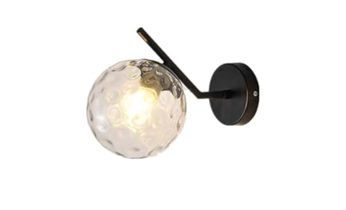 duwanlhridh 壁灯 ポーチライト 壁掛け照明 玄関灯 ブラケットライト モダン ウォールランプ ウォールライト 丸い ガラス ウォールライト LED 照明器具 ベッドサイドライト 北欧風 インテリア 照明 寝室 リビングルーム ホテル 110V