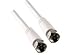 Produktbild Schwaiger KVC299 052 Koaxialkabel F 10 m weiß - Koaxialkabel (F, F, 10 m, Stecker/Stecker, 75 Ohm)