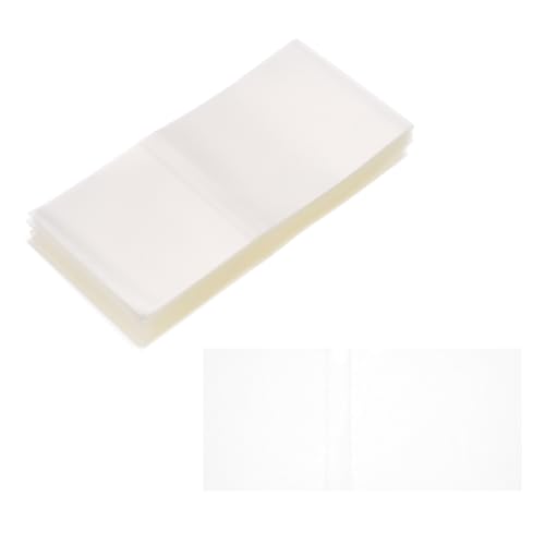 PATIKIL 125x56mm PVC Perforated Shrink Bands, 100Pcs 0.05 mm/2 Mil Thickened Heat Shrink Seal Wrap Fit for 2.75