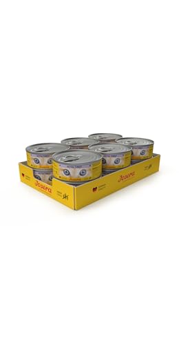 JOSERA Nassfutter Kitten Turkey (12 x 85 g) | Kitten | Premium Katzenfutter nass für wachsende Katzen | Pute & leckere Geflügelbrühe | getreidefrei | Anti-Haarballen | Alleinfutter | 12er Pack