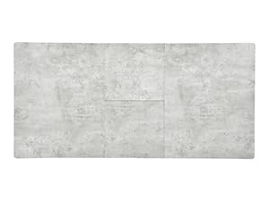 FURNITABLE Esstisch Ausziehbar 4-6 Personen,Rechteckig Küchentisch,Grau Esszimmertisch aus Holz,Dining Table für Wohnzimmer, Küche 120-160 x 80 x 75cm