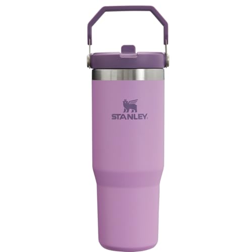 Image of Stanley IceFlow 2.0 Flip Straw Tumbler with Handle 30 oz | Twist On Lid and Flip Up Straw | Leakproof Water Bottle | Insulated Stainless Steel | BPA-Free | Lilac