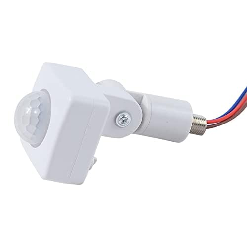 人感センサーユニット 照明器具用 PIR人感・明るさセンサー両搭載 離れた場所の照明器具を点灯 AC110-240V 消費電力100Wまでの機器に対応 防水仕様