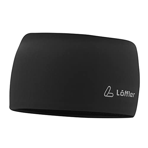 Serre-tête mono Löffler bandeau sport respirant noir pour homme et femme