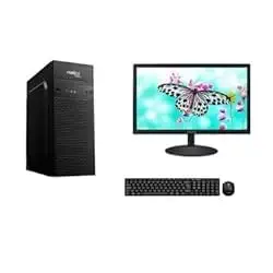 Fusionit Assembled Gaming Pc 10400F Core I5 (10Th Gen) (8 Gb Ddr4/512 Gb Ssd/Windows 10 Pro/2 Gb Ddr3/22 Inch Screen/Assembled Pc) with Ms Office (Black, 44 Cm X 55 Cm X 25 Cm, 5 Kg)
