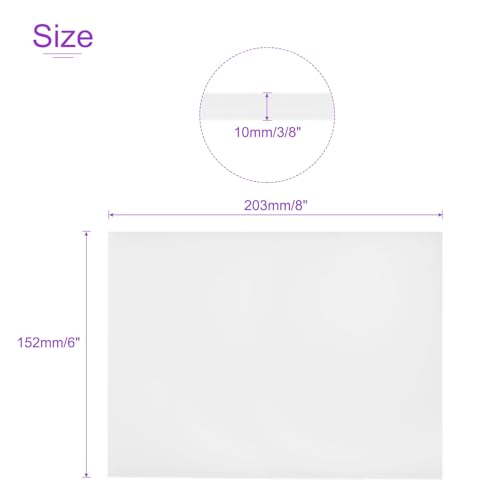 Image of DMiotech 6 x 8 x 3 /8 Inch Plastic UHMW Sheets, Ultra High Molecular Weight Polyethylene, Opaque White Polyethylene Board for Automotive, Chemical, Manufacturing, DIY Home Kitchen