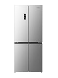 Gorenje NRM819D61X Cross Door/Freistehend /460L Volumen/EEK: D/NoFrostPlus/CrispZone mit Feuchteregler/Convert FreshZone/SuperCool/Fastfreeze/MultiFlow /37 dB / (HxBxT): 190 x 79,4 x 65 cm, Grau
