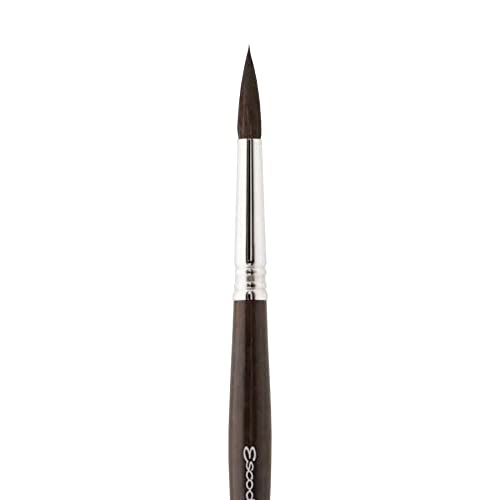 Image of Escoda Ultimo Series 1525 Artist Watercolor and Acrylic Paint Brush, Synthetic Squirrel, Round, Size 12