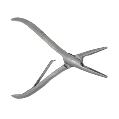 Pince extension cheveux en acier inoxydable durable pour dépose kératine
