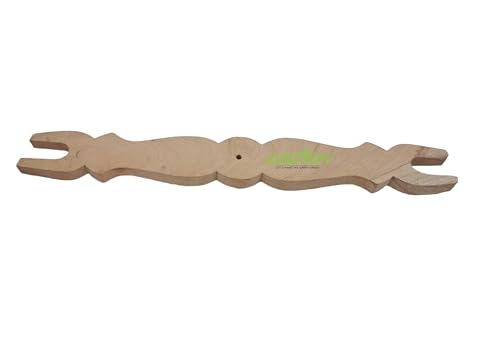 Image of Aspen Wooden Baby Thottil Kattai /Traditional Wooden Thottil Kambu Length 52 cm