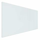 vidaXL Feuerstelle Glasplatte Transparent 100 x 50 cm Glas