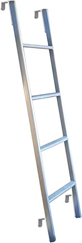 梯子 ベッド 階段 二段ベッドはしご 高い 116cm 130cm 140cm 150cm Bed Bunk Ladder 負荷150kg 耐久性 安定性 スチール製 ステップ 階段 ツインベッドはしご フックとフィッティング付き (Color : シルバ