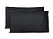 Taie Oreiller 100% Coton 50x80 CM Lot De 2, Taie d'oreiller Rectangulaire 100% Puro Coton avec Fermeture - Black