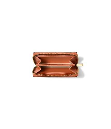 Image of MICHAEL Michael Kors Womens Jet Set Small Zip Around Card Case Orange Punch One Size One Size