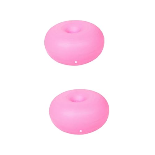 Toddmomy 2 Piezas Pelota de Yoga balón de Yoga Accesorio de Yoga Bola de Pilates pequeños Juguetes de Cuerda Pelota de Ejercicio de Gimnasia Bola excesiva de polivinilo Rosa