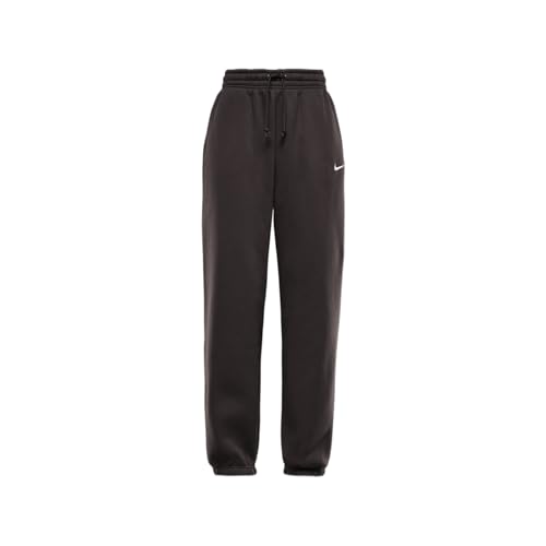 Image of Nike Sportswear Phoenix Fleece Women's High-Waisted Oversized Sweatpants (FZ5996-237, Baroque Brown/Sail), Baroque Brown/Sail, Large