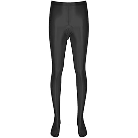 Zaldita Herren Nylon Leggings Sissy Transparente Strumpfhosen Mit Fuß Stretchy Leggings Stockings Pantyhose Penishülle Dessous Reizwäsche B Schwarz C Einheitsgröße Cover