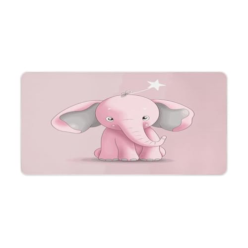 Pink Elephant Desk Pad Large Office Desk Mat 30x60cm miniatura 1