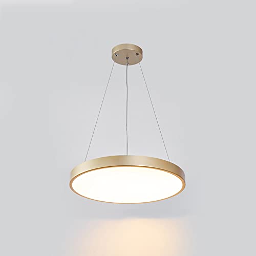 Lustre de salle à manger à LED mince dimmable, luminaire suspendu de plafond 36W