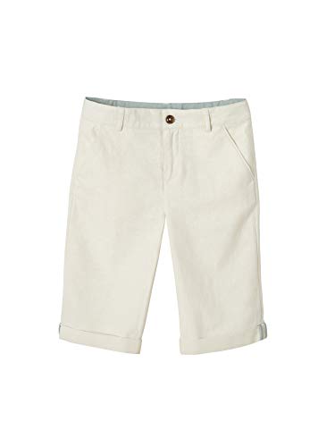 VERTBAUDET Bermuda garçon en Coton/Lin Beige Clair 12A