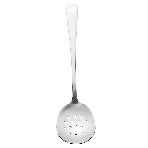 PRETYZOOM Cuchara Coladora De Acero Inoxidable Hueca Para Ensalada y Arroz, Utensilio Resistente Para Catering y Bufé, 21x5x1.2 Cm