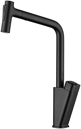 Robinet de cuisine rétractable 2 fonctions mitigeur gris pistolet