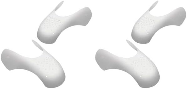 Miniatura 9 de Protector de arrugas para zapatos, 2 pares de protectores antiarrugas para evitar arrugas en los tenis (2 negro2 blanco)