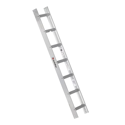 Euroline Alu-Dachauflegeleiter für Kaminkehrer naturfarbig 1x7 Sprossen-Länge 2,00 m 3210107