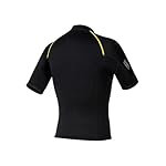 Eandarui Men 1.5mm Neoprene Short Sleeve Swim Tops Wetsuit Swimsuit Diving Surfing Suit Front Zip Swim Shirt - Image 5