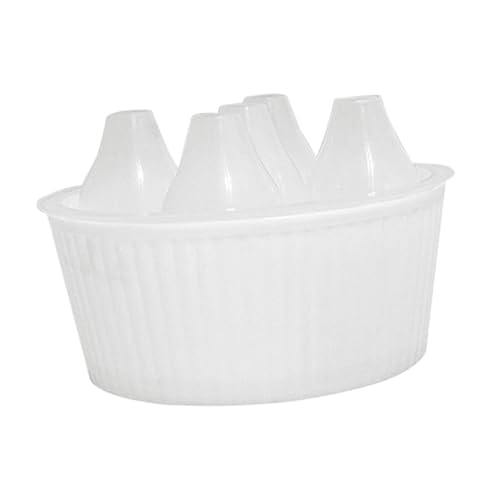 DXEHSEUY Maceta para tulipán con cinco agujeros para bulbo de tulipán de 14 cm, color blanco