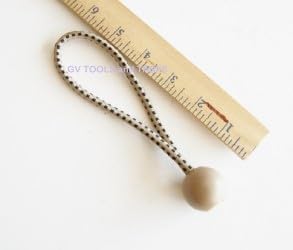 Cuerda elástica de alta resistencia de 6 pulgadas, 50 unidades | Para lonas, para toldo